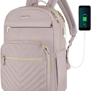 VANKEAN 15.6 Inch Laptop Backpack For Women Work Bag USB Port Waterproof